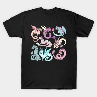 Cute dragons illustration T-Shirt